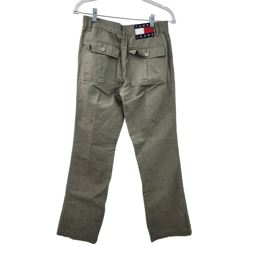 Vintage 90's Y2K‎ Tommy Hilfiger Tommy Jeans Straight Bootcut Green Size 7